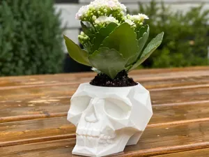 Skull planter holder pot