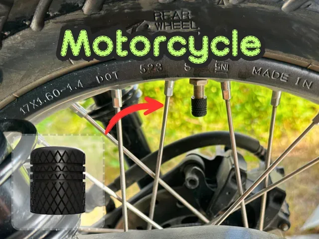 Universal Valve Cap for Cars, Motorcycles & Bikes — Фото 2 из 3