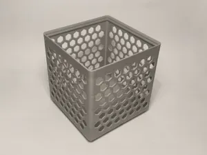 Gridfinity Bin 2x2 - Tall - Hex Wall