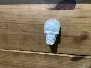 Skull face draw knob