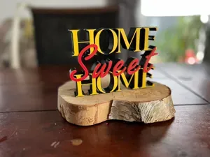 Home sweet Home 3D Deko Schriftzug