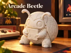 Arcade Beetle | Cute Desk & Shelf Decor