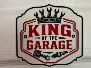 KING OF THE GARAGE SIGN