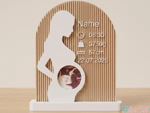 Pregnancy Silhouette Ultrasound Frame