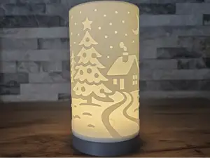Tea / Puck light Winter landscape