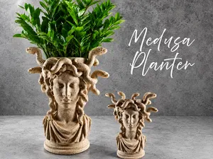 Medusa Bust Sculpture Planter 2.0