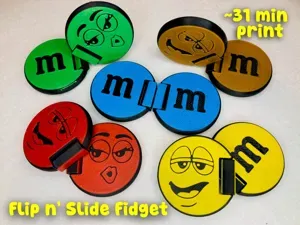 M&M Slider + Flip Fidget Toy (~31 mins)