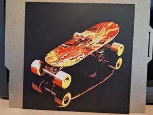 Skateboard glow - 4 colour Hueforge