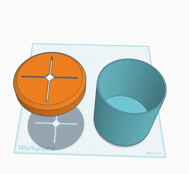 Small Trash Bin or Storage Can For Cars TPU Lid — Image 3 of 5