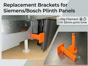 Parametric Base Brackets for Siemens Dishwashers