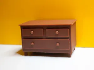 Miniature classic dollhouse tv cabinet scale 1:12