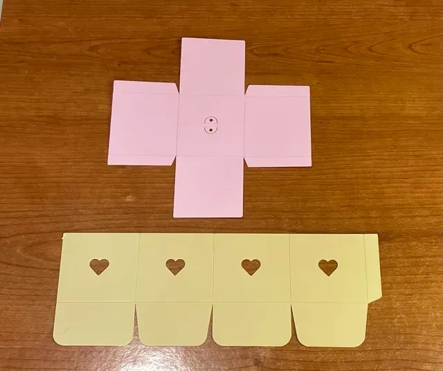 Heart Foldable Gift Box – Flat Pack to 3D — Image 4 of 5