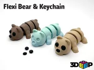Flexi Bear & Keychain - No Supports