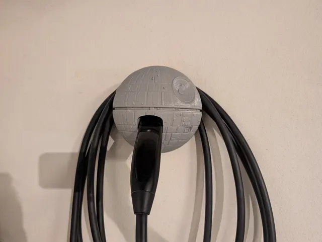 Tesla Charger Plug Holder - Death Star -Secure Fit — Image 6 of 6