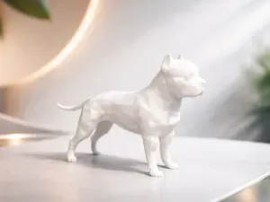 American Pit Bull Terrier - Low Poly - Animal