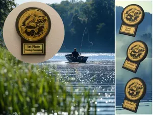 Fishing Plaque Trophy 1st 2nd 3rd Prize