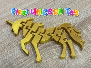 Flexi UNICORN Toy - Articulated