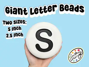 Big Letter Beads 5 inches