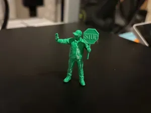 diorama miniature - traffic man