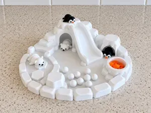 Winter Playset|Polar Bear, Penguin Arctic Playset