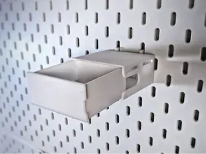 Railed Drawer for Ikea Skadis Board - 70mm deep