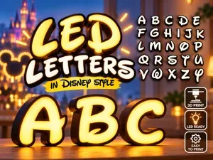 Disney LED Buchstaben
