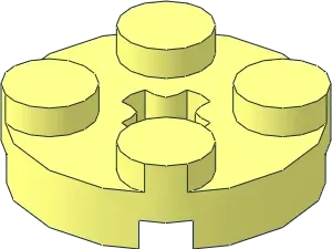 Brick 4032 - Plate, Round 2 x 2 with Axle Hole