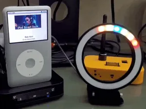 NeoPixel Ring RGB LED 24 x WS2812 Frame Stand