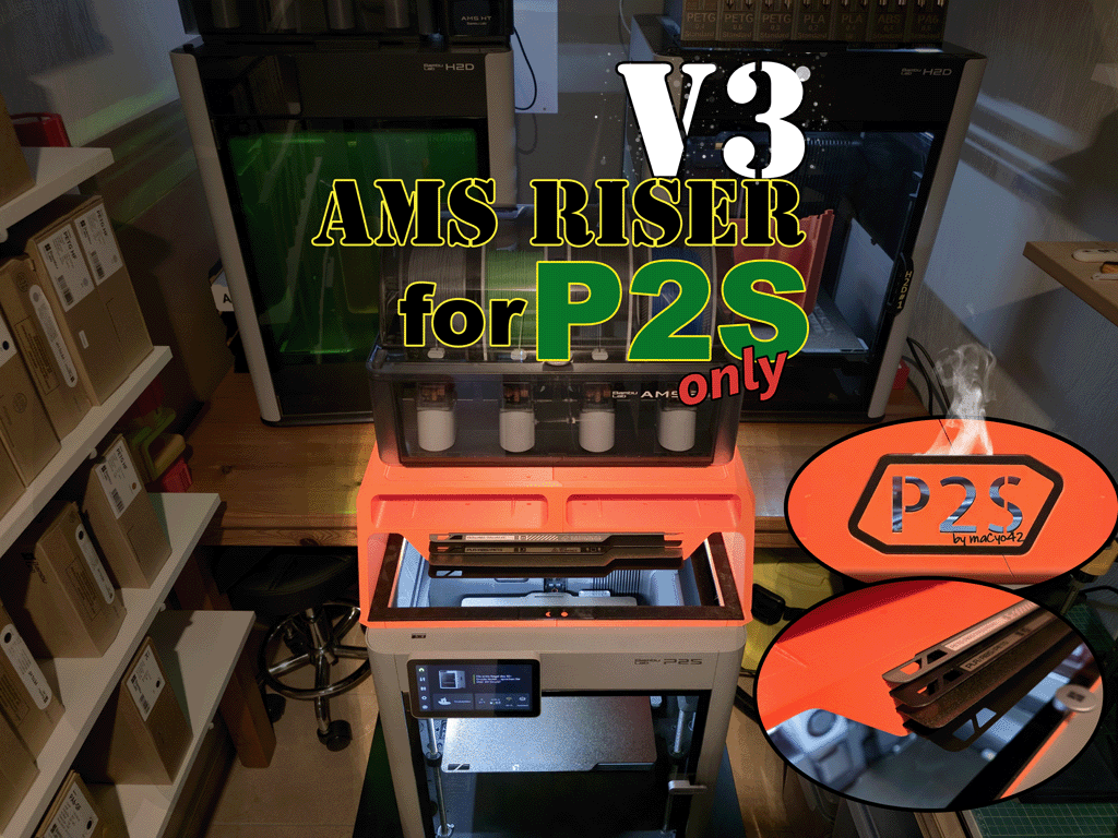 AMS Riser V3 for P2S & X2D