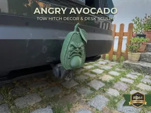 Angry Avocado Trailer Tow Hitch Cover