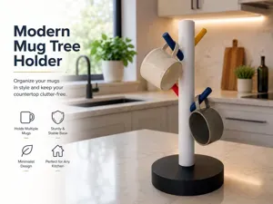 Mug Tree Holder | Kitchen Cup Organizer Stand