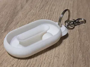Oval Ball Ring Fidget Keychain – Print in Place