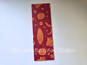 Glow in the Dark Ghost and Pumpkin Bookmark