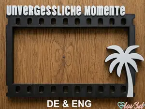 Unforgettable Moments Vacation Photo Frame - DE/EN