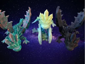 articulated baby cute wing dragon X-strong X-flex
