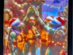 Teenage Mutant Ninja Turtles Christmas litho