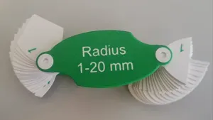 Radius Gauge 1-20mm_Solid text, Pre coloured