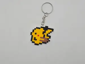 Pixel Pikachu (Gameboy 2000) Keychain