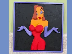 Jessica Rabbit -Layered Sculpture 200x200