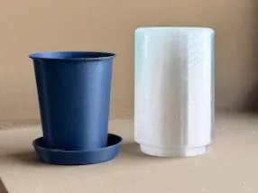 40 mm seedling pot with drip tray & cover glass