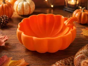 Pumpkin Candy Snack Bowl for Halloween