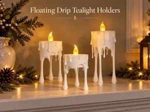 Floating Drip Tealight Holders
