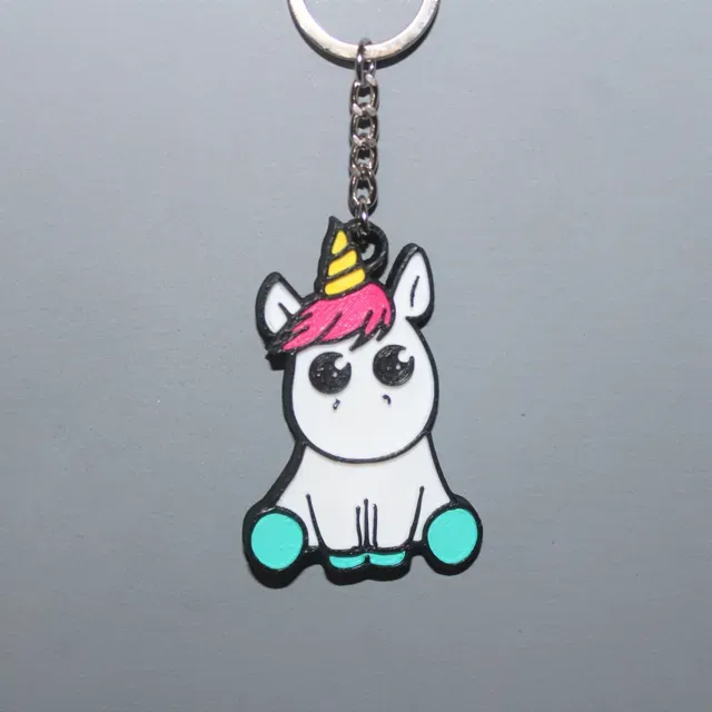 Porte clé Licorne lot de 5 — Image 4 of 7