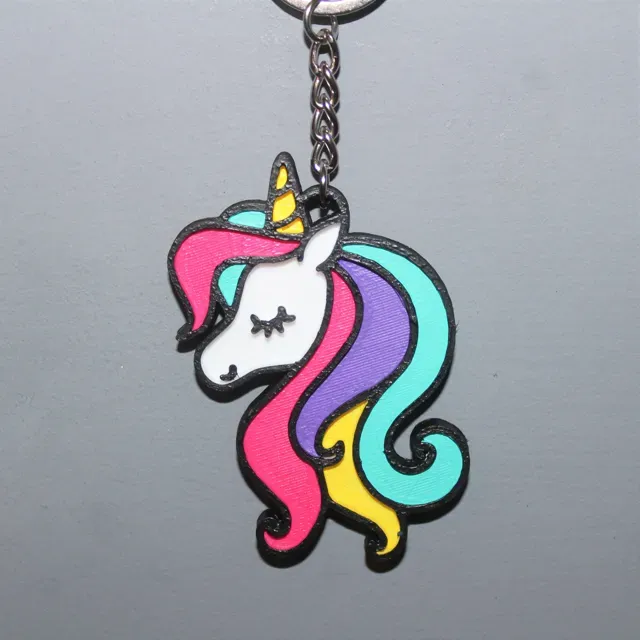 Porte clé Licorne lot de 5 — Image 3 of 7
