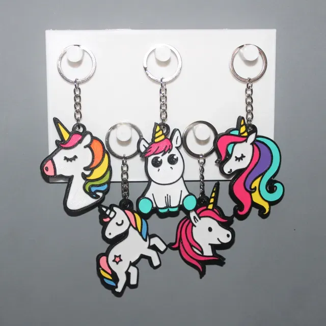 Porte clé Licorne lot de 5 — Image 2 of 7