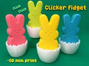 Easter Peeps Egg Clicker Toy (~50 mins)