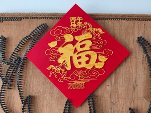 “福”来了，掐丝窗花，新年装饰