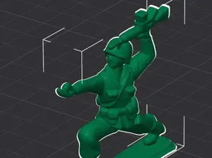 Zen Soldiers - Little Green Army Men doing poses