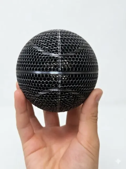 Mini Airless Basketball (With Stand) — Image 2 of 2