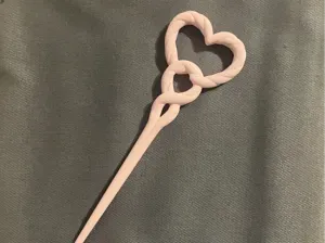 Fermaglio per Capelli a Cuore Intrecciato